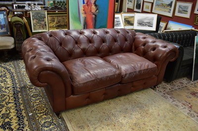 Lot 2586 - MARKS & SPENCER; a modern brown leather...