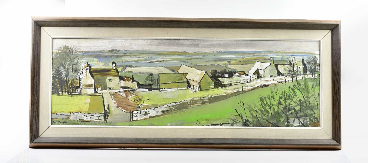 Lot 270 - D.C BAYLEY; oil on board, 'Slad Valley, Gloc',...