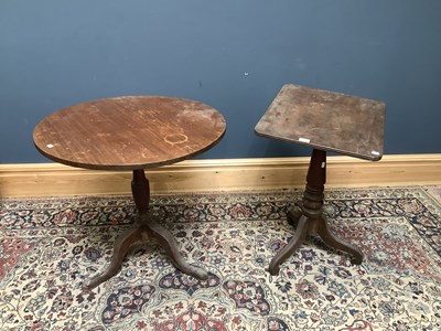 Lot 2473 - A 19th century mahogany tilt-top tripod table,...
