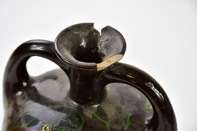 Lot 1560 - ROZENBERG; a twin handled Art Pottery vase...