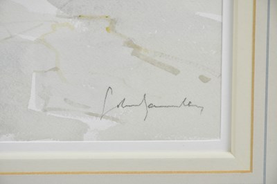Lot 137 - JOHN YARDLEY; watercolour, 'Hot on the Terrace'...
