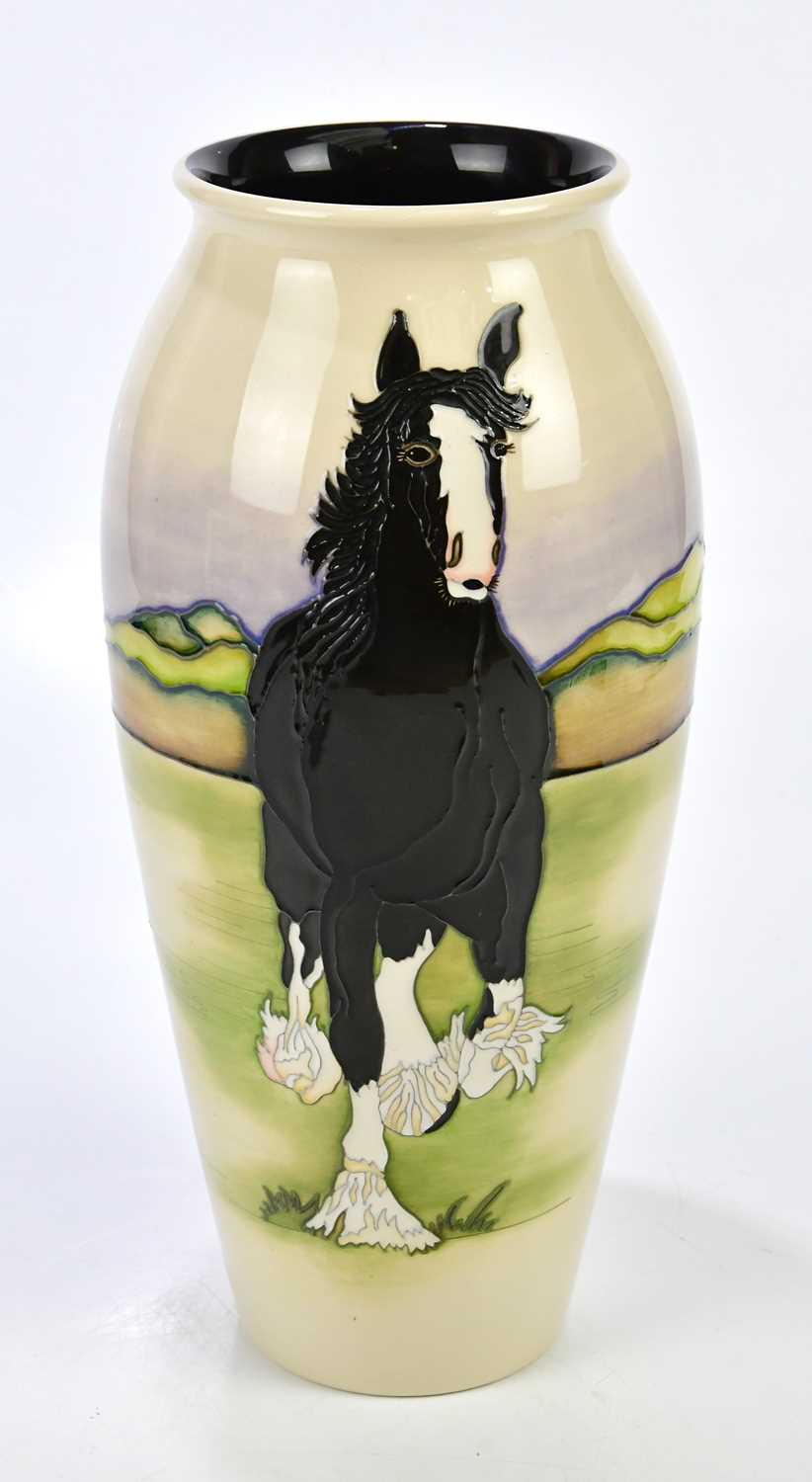 Lot 66 - KERRY GOODWIN FOR MOORCROFT; a large ovoid...