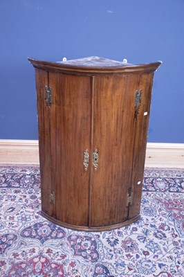 Lot 2492 - A 19th century mahogany two door wall hanging...