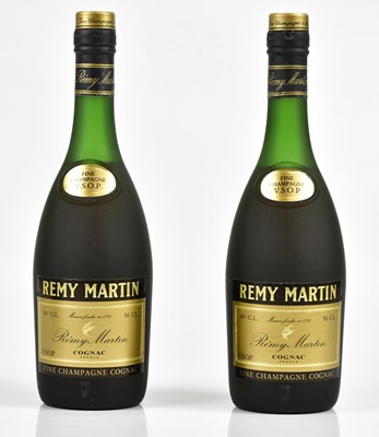 Lot 4081 - REMY MARTIN; two bottles of V.S.O.P Cognac,...