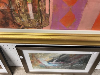 Lot 733 - JANET GOLPHIN; mixed media, still life, signed...