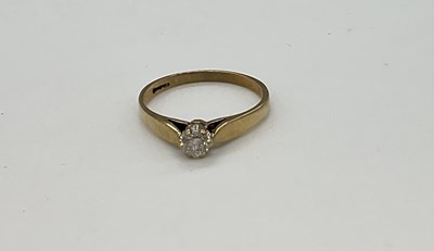 Lot 1260 - Two 9ct yellow gold dress rings, combined...