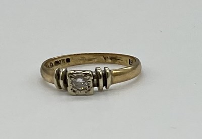 Lot 1260 - Two 9ct yellow gold dress rings, combined...