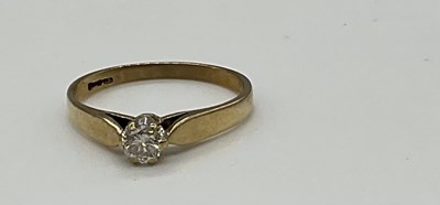 Lot 1260 - Two 9ct yellow gold dress rings, combined...