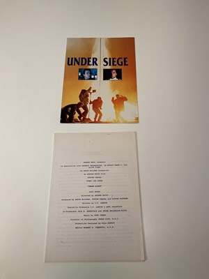 Lot 2207 - UNDER SEIGE; a promotional flyer for the film...