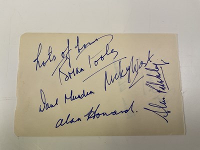Lot 2011 - THE TREMELOES; a page from an autograph book...
