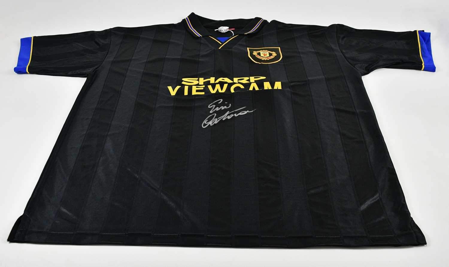 Lot 1326 - ERIC CANTONA; a signed 'Kung Fu Kick'...