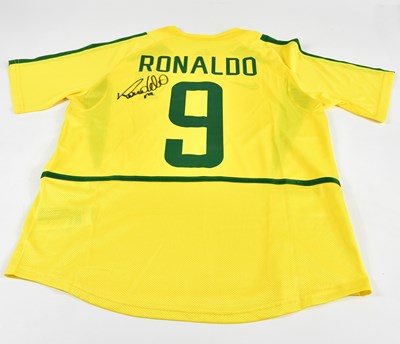 Lot 1271 - RONALDO MAZARIO; a signed 2002 Brazil...