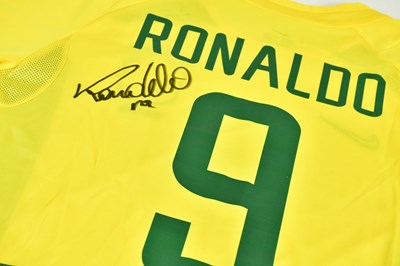 Lot 1271 - RONALDO MAZARIO; a signed 2002 Brazil...