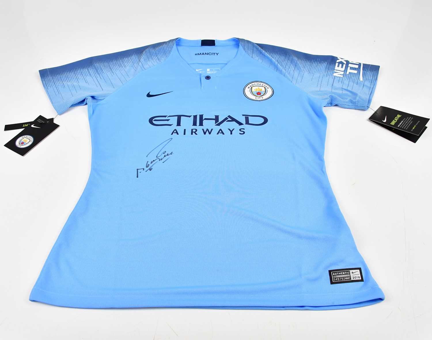 Lot 1289 - SERGIO AGUERO; an autographed replica...