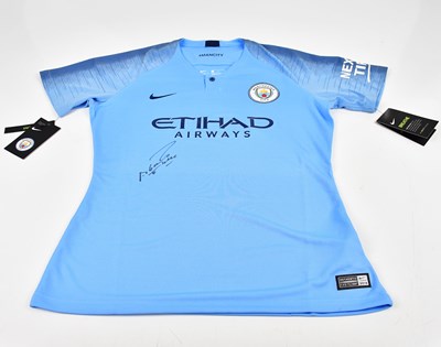 Lot 1289 - SERGIO AGUERO; an autographed replica...