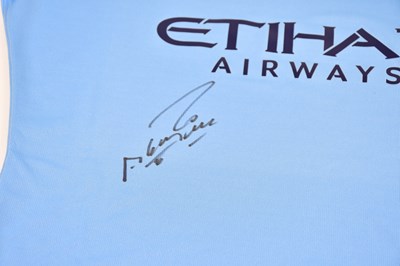 Lot 1289 - SERGIO AGUERO; an autographed replica...