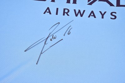 Lot 1238 - RODRI; an autographed replica Manchester City...