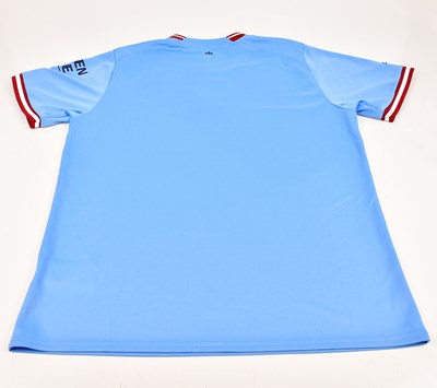 Lot 1234 - MANCHESTER CITY; an autographed replica shirt...