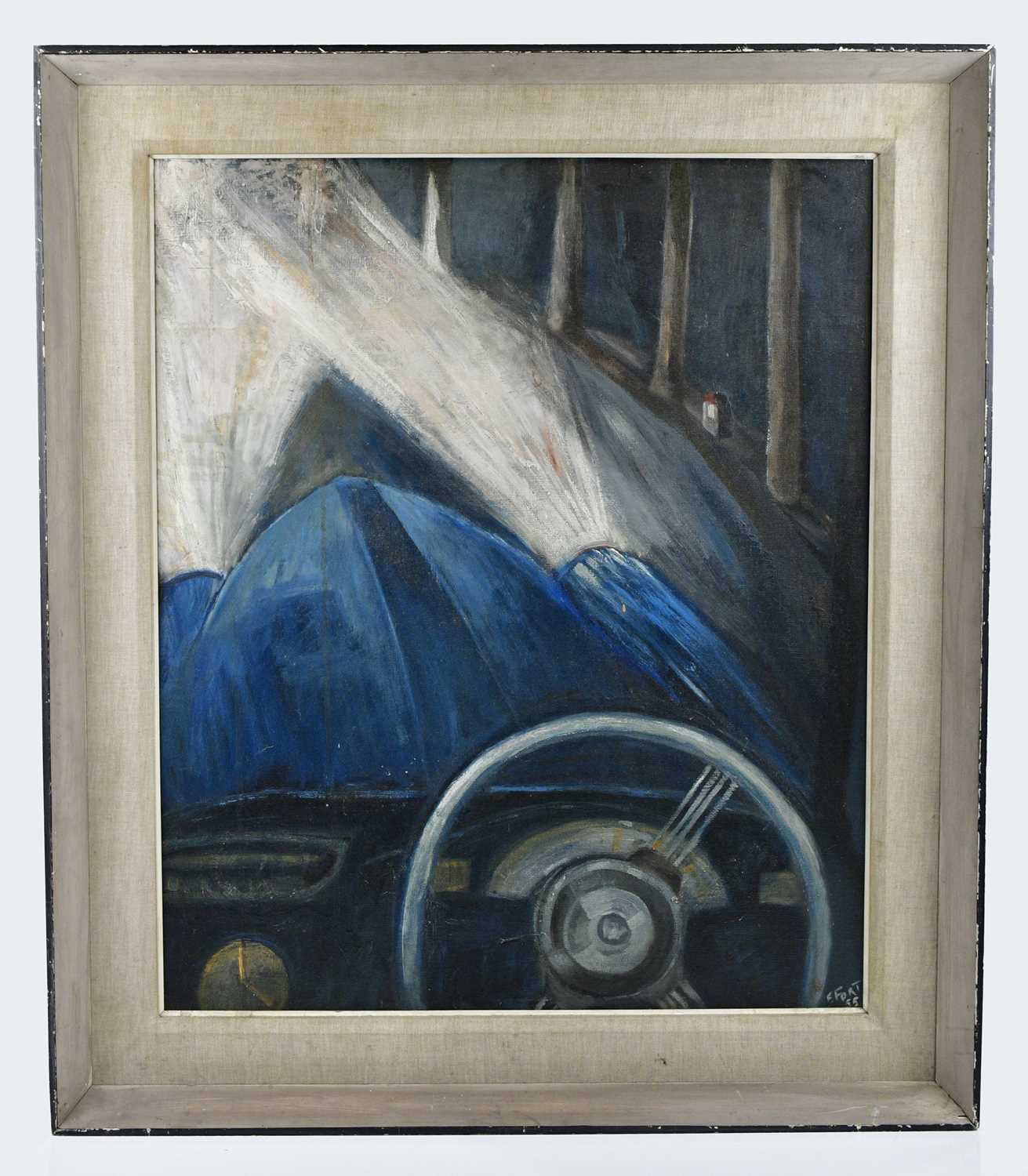 Lot 1562 - FRANCOISE CLARKE-FORT; oil on canvas, 'Night...