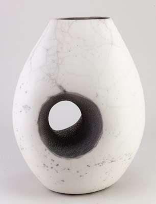 Lot 212 - HELEN RONDELL (born 1972); a raku sculptural...