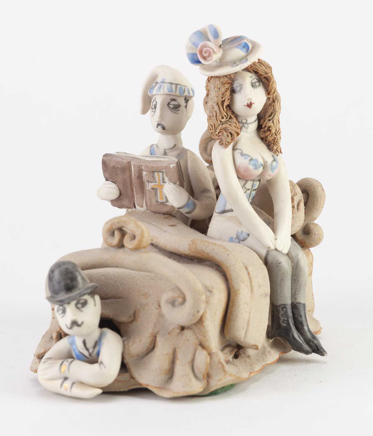 Lot 214 - HILARY BROCK (born 1933); a porcelain figure...