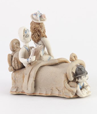 Lot 214 - HILARY BROCK (born 1933); a porcelain figure...