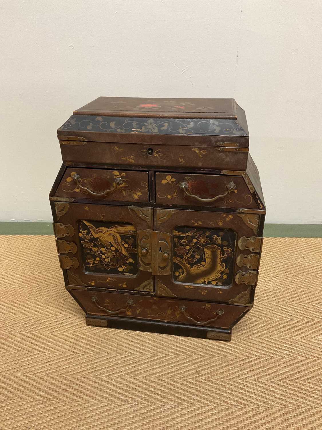 Lot 230 - Chinese table top cupboard