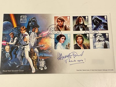 Lot 2179 - HARRISON FORD; a Star Wars '40' first day...