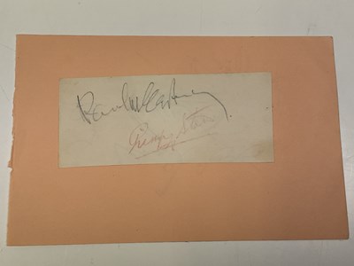 Lot 2085 - SIR PAUL MCCARTNEY AND SIR RINGO STAR; a page...