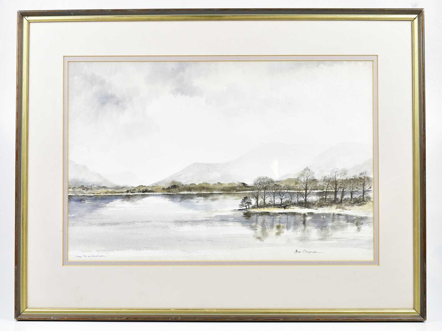 Lot 163 - ALAN CHAPMAN; watercolour, 'Causey Pike and...