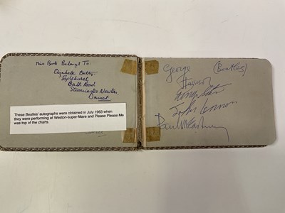 Lot 2049 - THE BEATLES; an autograph album bearing the...