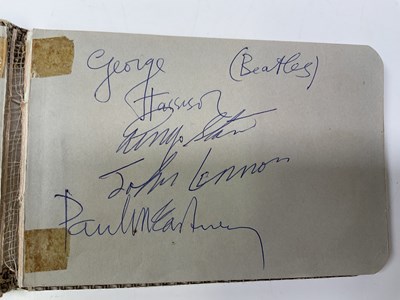 Lot 2049 - THE BEATLES; an autograph album bearing the...