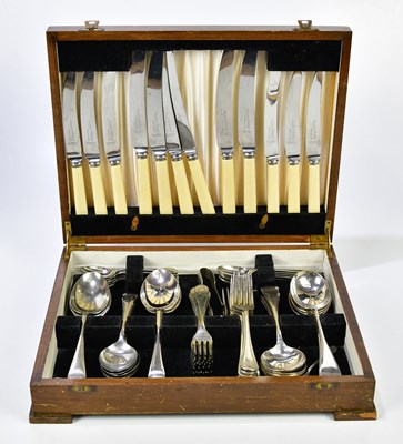 Lot 435 - Three modern canteens of silver plated cutlery...