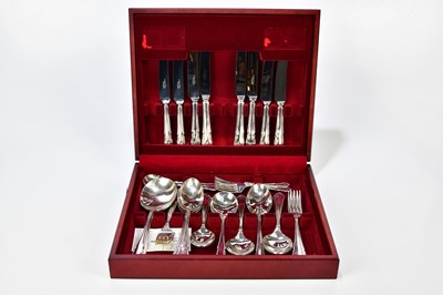 Lot 435 - Three modern canteens of silver plated cutlery...