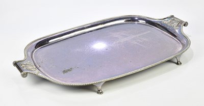 Lot 436 - An early 20th century silver plated twin...