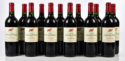 Lot 4136 - RED WINE; twelve bottles Chateau La...