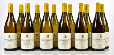 Lot 4128 - WHITE WINE; twelve bottles, Corton-Charlemagne...