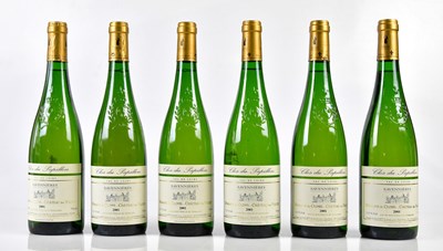 Lot 4153 - WHITE WINE; six bottles Savennieres Domaine Du...