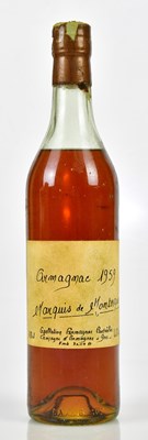 Lot 4015 - COGNAC; a single bottle Armagnac Marquis De...
