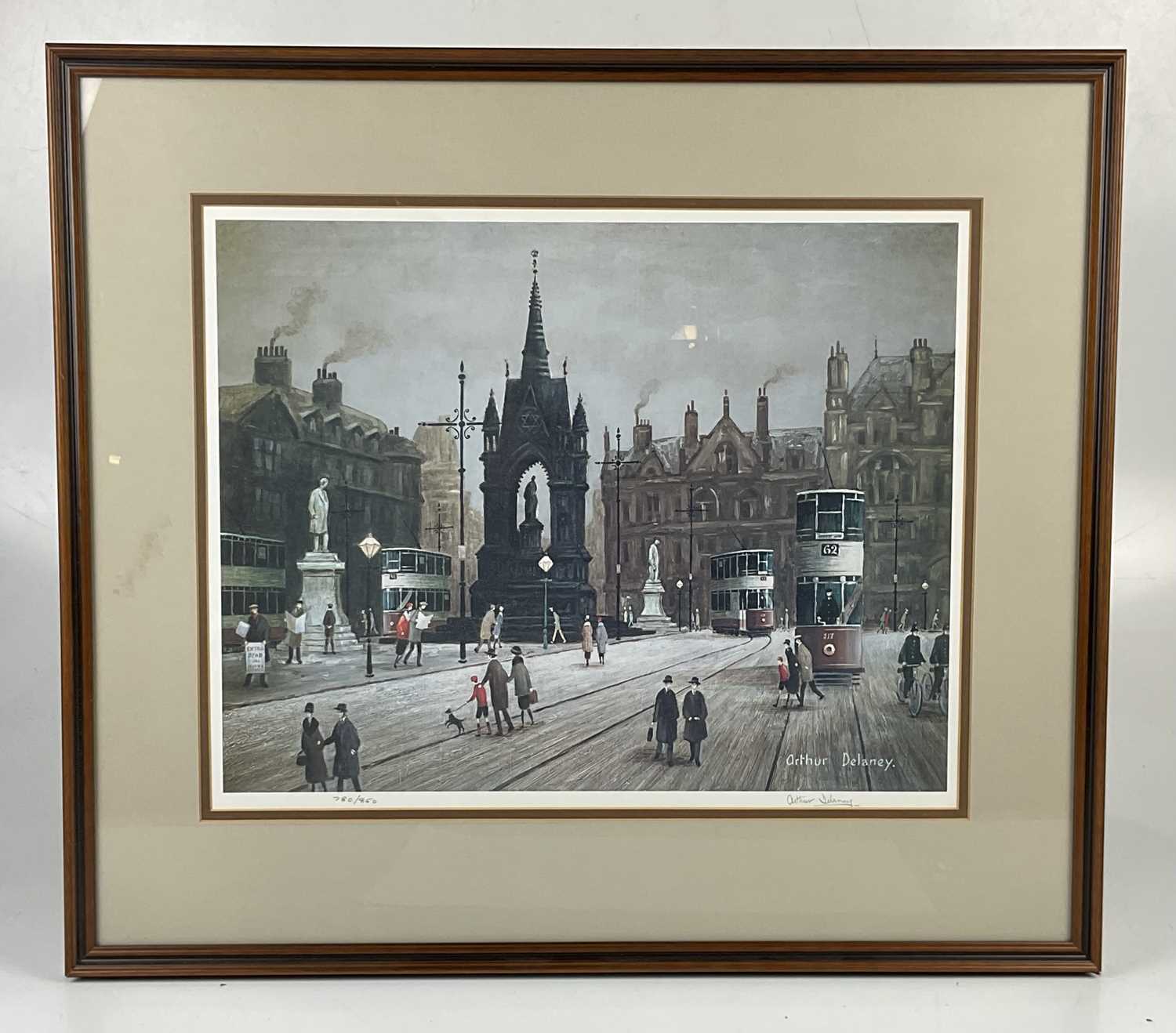 Lot 6207 - TOM DOBSON; two signed prints, both of street...