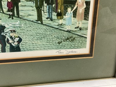 Lot 6207 - TOM DOBSON; two signed prints, both of street...