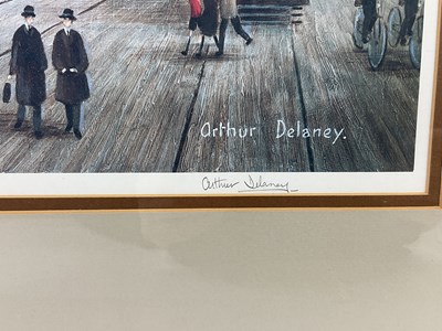 Lot 6207 - TOM DOBSON; two signed prints, both of street...