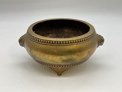 Lot 123 - Chinese brass Censer