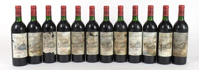 Lot 4163 - RED WINE; twelve bottles La Tour de By Medoc...