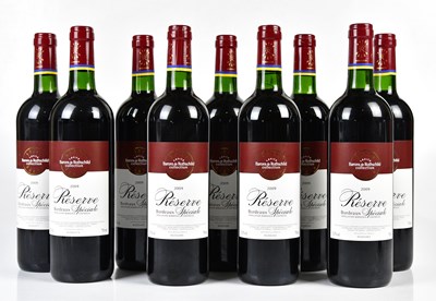 Lot 4158 - RED WINE; nine bottles Barons de Rothschild...