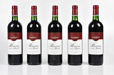 Lot 4158 - RED WINE; nine bottles Barons de Rothschild...