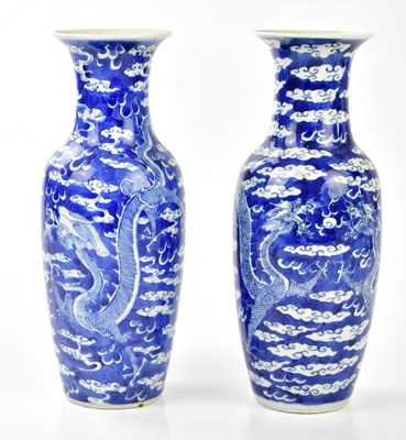 Lot 1062 - A pair of late 19th century Chinese blue and...