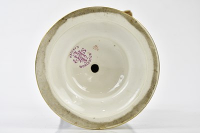 Lot 2020 - HADLEYS WORCESTER; a faience vase with...