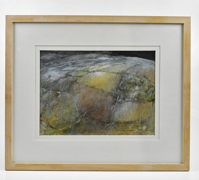 Lot 135 - GEOFFREY SALMON; three landscape watercolours,...