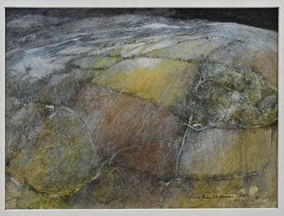 Lot 135 - GEOFFREY SALMON; three landscape watercolours,...
